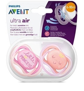AVENT PACK CHUPETES SILICONA ULTRA AIR 6-18 M R